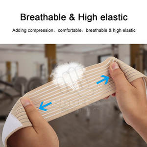 High Quality Neoprene <b>Knee</b> Wraps Elastic Fitness Weightlifting Leg Protection Hot Selling Breathable <b>Knee</b> Wraps - Product Image 6