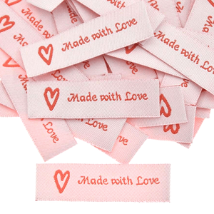 Etiquetas tejidas con logotipo personalizado de alta calidad, etiquetas de tamaño de ropa de fábrica para prendas, zapatos, bolsos para todas las marcas - Product Image 4