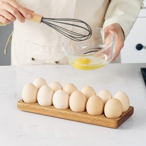 ถาดใส่ไข่ทำจากไม้12รูเสียบไม้ที่ใส่ไข่ไก่2แพ็ค - Product Image 5