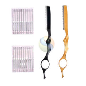 Navaja de Afeitar Recta de Acero Inoxidable con Logotipo Personalizado Premium, Navaja de Afeitar Profesional para Barbería, Navaja de Entresacar con Mango de Madera - Product Image 4