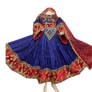 ชุดแม็กซี่เดรสยาวคอลึกแขนยาวปักจีบสำหรับ2025วินเทจ - Product Image 1