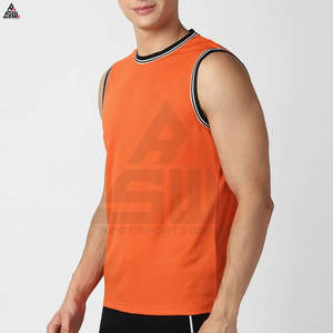 เสื้อกล้ามผู้ชายผ้าถักเนื้อผ้าฝ้ายผสมใยไผ่ ระบายอากาศได้ดี คุณภาพสูง เหมาะสำหรับออกกำลังกาย ทรงโอเวอร์ไซส์ ขายส่ง ขายดีที่สุด - Product Image 6