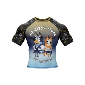 เสื้อรัดกล้ามเนื้อ MMA คุณภาพสูงแบบยูนิเซ็กซ์ พร้อมโลโก้พิมพ์ตามสั่ง ระบายอากาศได้ดี ป้องกันแบคทีเรีย แห้งเร็ว - Product Image 4