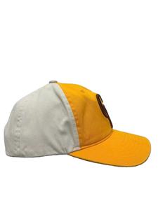 Casquette de baseball personnalisée avec logo, bicolore contrastée, style Dad Hat, broderie 3D, jaune vintage - Product Image 2