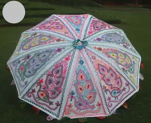 Guarda-chuva decorativo por atacado indiano de 50 unidades para a temporada de verão