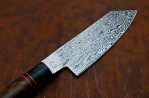 มีดทำครัวซันโตกุเหล็กดามัสกัสสืออาชีพมีดเชฟด้ามไม้ดีไซน์ทันสมัย - Product Image 3