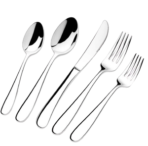 Hermoso juego de cubiertos pulidos de plata de nuevo diseño Colección de vajilla elegante - Product Image 1