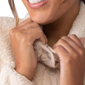 Chaqueta Sherpa cálida de invierno para mujer, fabricación profesional, chaquetas Sherpa de manga larga a prueba de viento para mujer - Product Image 4