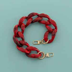 Bandoulière en résine personnalisée OEM Accessoire de chaîne de sac Boho Chaîne de sac en résine Poignée de déclaration faite à la main - Product Image 2