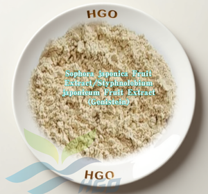 HGO Suministro directo de fábrica Pure Natural Sophora japonica Fruit Genistein 80% CAS 446-72-0 - Product Image 1