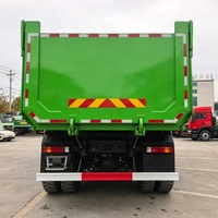 Экономичные подержанные самосвалы (90% новые) Green Howo 6x4 для тяжелых горнодобывающих работ, дизельные, с левым/правым рулем