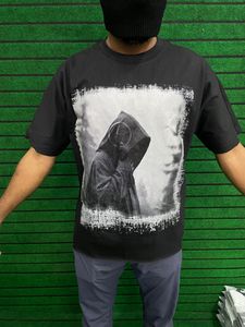 Sudadera con capucha de manga larga de moda de calle informal para hombre 100% algodón 240 gramos Anti-Pilling camisetas de punto impresas personalizadas - Product Image 4