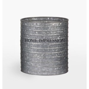 New Design Metal Galvanized Flower Pots And Planter <b>Large</b> Size Set Of 3 Handmade Tabletop And Floor Decoration Planter Supplies - Product Image 3