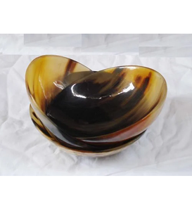 Viking BUFFALO Horn ถาดใส่ผลไม้แห้งสำหรับโต๊ะอาหารตกแต่งธรรมชาติควายฮอร์นชามทรงรี - Product Image 6