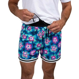 Customizable Summer Mens XS Sport Gym Shorts New Designer Anti-Wrinkle Solid Cotton Basketball Shorts Mesh Fitness Pattern - Product Image 2