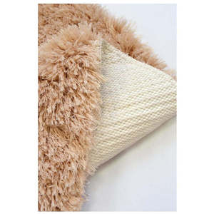 Soft Washable Beige Shaggy <b>Rug</b> for Living Room Bedroom Hallway <b>Tufted</b> Handmade Polyester Carpet - Product Image 3
