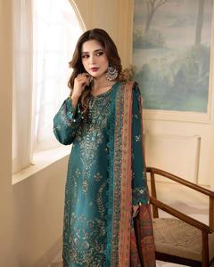 สไตล์ใหม่ขายร้อนSalwar KameezอินเดียปากีสถานDesigner Punjabi Dhotiพรรคสวมชุดผ้าEid Collectionขายชุด - Product Image 4