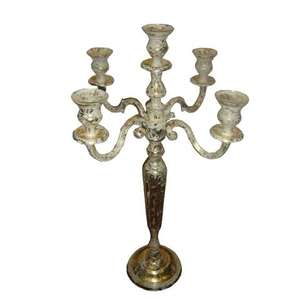 Portavelas de Metal chapado en oro de alta calidad, diseño Simple para Hotel, hogar, sala de estar, iluminación navideña, uso decorativo - Product Image 5