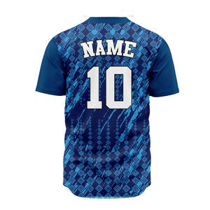 Camiseta de Béisbol con Logotipo Bordado Personalizado de la Mejor Calidad, Camiseta de Béisbol de Todos los Equipos, Uniformes de Béisbol - Product Image 2