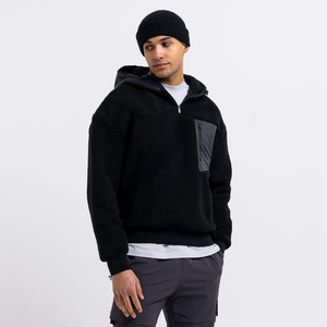 Sweat à capuche oversize zippé pour homme, écologique, en molleton 100 % coton de haute qualité, léger, respirant et anti-boulochage, idéal pour l'automne - Product Image 1
