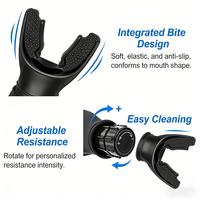 Dispositivo de Entrenamiento de Respiración Abdominal y Capacidad Pulmonar para Ejercicio Aeróbico Portátil de Silicona ABS Modelo 969 de HUIZHAO Premium
