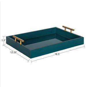 Bandeja de madera hecha de bandeja de madera Platos de servicio para el hogar Utensilios de cocina Accesorios Suministros en precio atractivo - Product Image 3