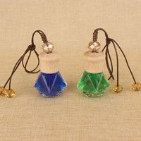 Vente en gros de bouteilles de parfum suspendues pour voiture, bouteille en verre pour désodorisant, arôme, huile essentielle