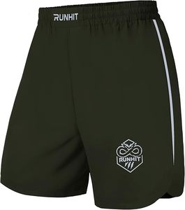 Pantalones Cortos de MMA para Hombre, Mezcla de Poliéster/Algodón, Cintura Elástica, Secado Rápido, Tejido de Punto, Largo hasta la Rodilla, Estampado Colorido, Logotipo Personalizado en la Parte Delantera, para Gimnasio - Product Image 1