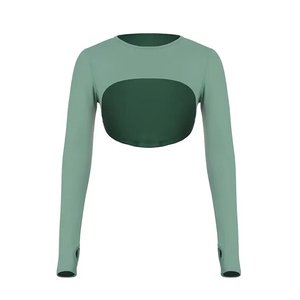 Ensemble de yoga côtelé sans couture 3 pièces pour femmes Shorts athlétiques Fitness Outfit Gym Wear - Product Image 5