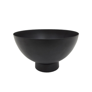 Cuisine et table au design unique Bol en métal en fer de forme ronde Bol de service de couleur noire et bols décoratifs faits à la main - Product Image 1
