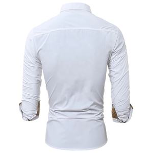 High Quality <b>Men's</b> Stand Collar Dress <b>Shirt</b> Fashion <b>Satin</b> Custom Colour Breathable Genuine Cotton High Demand From Pakistan - Product Image 3