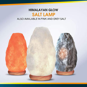 IMPEX PAKISTAN Himalayan Red Salt Lamp 100% Natural Quality Air Purifier Hand Carved Wooden Base Home Decorative Crafts - Product Image 6