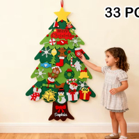 Essentiels d'hiver de haute qualité, cadeaux en feutre doux à faire soi-même, ornements simples, maisons en feutre pour la décoration de la maison