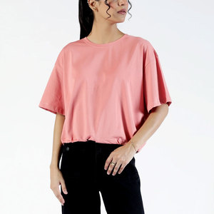 T-shirts à manches courtes pour femmes les mieux conçus Streetwear sur mesure Poids léger Différentes couleurs en spandex - Product Image 4