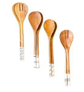 Cuillères en bois écologiques naturelles Spatule 14 pouces Grande cuillère en bois pour la cuisson Spatule artisanat cuillère de cuisson - Product Image 1