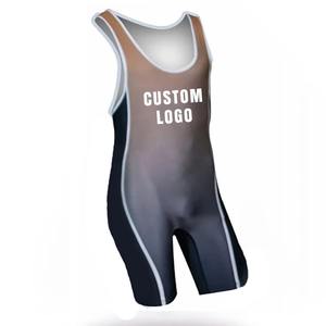 Justaucorps de lutte respirant pour hommes, personnalisable avec le nom de l'équipe et le nom du joueur pour la compétition - Product Image 2