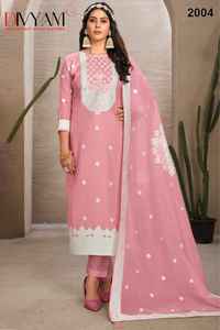 El último diseñador Pure Chinon Silk Thread bordado Work Kurti Set por Fab Zone - Product Image 2