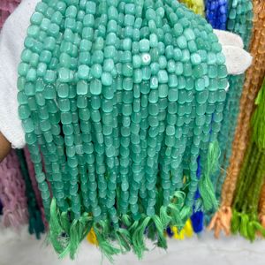 Brin vert ciel Monalisa lisse pépite forme perles de pierres précieuses plaine Tumble Monalisa perles fabrication de bijoux artisanat - Product Image 1