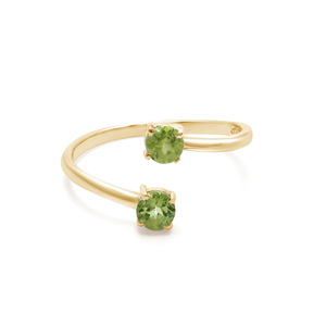 Anillo de boda de Plata de Ley 925 para mujer, piedra preciosa facetada de peridoto Natural de 0,5 CT, joyería fina única para ocasiones de fiesta - Product Image 4