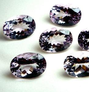 พลอยอเมทิสต์สีชมพูธรรมชาติขนาดวงรีตัดเทียบขนาดได้รับการรับรอง100% อัญมณีล้ำค่าในราคาไม่แพง - Product Image 1