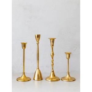 Magnífico candelabro de latón con trabajo artístico de alta calidad y un hermoso brillo dorado para grandes bodas y decoración del hogar - Product Image 2