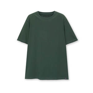 Camiseta de algodón liso de gran tamaño 240 Gsm de alta calidad premium del fabricante para hombre, transpirable, de talla grande, estilo de calle de diseño - Product Image 5