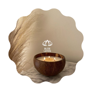 En gros prix bols en coquille de noix de coco bougie mèche de bois bougie parfumée huile essentielle bougie infusée saint valentin noix de coco boîte cadeau - Product Image 1