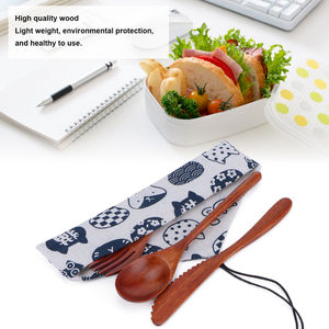 Ensemble de couverts le plus vendu en bois pur avec une finition naturelle, parfait pour les mariages et un décor de table élégant - Product Image 4