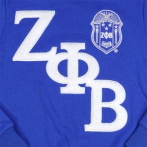 Zpb เสื้อสเวตเชิ้ตผ้าคอตตอน100% สีน้ำเงินเข้มเสื้อสเวตเชิ้ต Zeta phi Beta พร้อมโลโก้ของทีมอุปกรณ์เย็บปักถักร้อย - Product Image 2