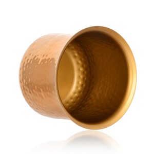 Modern Hammered Mirror Polished Metal <b>Planter</b> <b>For</b> Chic <b>Indoor</b> Greenery Stylish Home Decoration And Statement Corners - Product Image 4