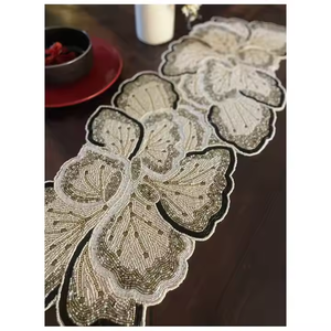 Most Valuable Beaded <b>Runner</b> Embroidered Newest Bead <b>Placemat</b> Easily Washable for Dinning <b>Table</b> Best Selling With High Durability - Product Image 6