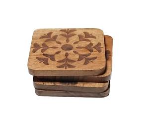 Posavasos de madera con diseños elegantes, tamaño y diseño personalizados, arte moderno, estilo antiguo, posavasos cuadrados duraderos para decoración del hogar - Product Image 6