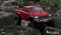 CROSSRC AT4V 1/10 RC Crawler 4WD avec essieux portiques, différentiel indépendant à blocage, boîte de vitesses à 2 rapports, châssis métallique, camion tout-terrain de qualité hobby