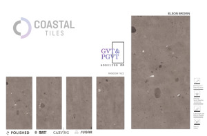 ELSON MARRÓN 9mm Azulejos de porcelana pulida 600x1200MM / 24X48 Diseño clásico moderno Premium Firebrick Tiles Certified-CE - Product Image 2